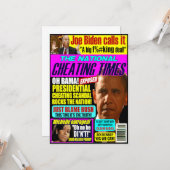 Obamas skandalöse Grußkarte Karte (Vorderseite/Rückseite Beispiel)