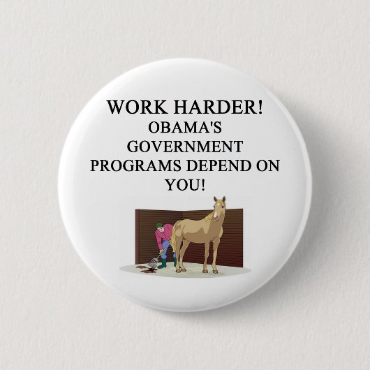 OBAMAS sozialistisches Amerika Button (Vorderseite)