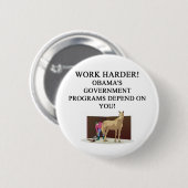 OBAMAS sozialistisches Amerika Button (Vorne & Hinten)