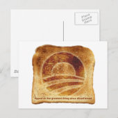 Obamas Toast Postkarte (Vorne/Hinten)