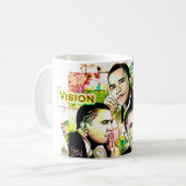 OBAMAS Traum, Hoffnung und Visions-Tasse Kaffeetasse (Vorderseite Links)