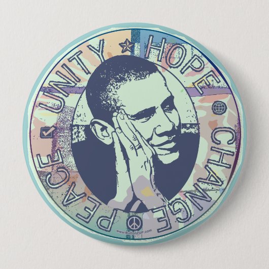 Obamastarker Traumknopf Button (Vorderseite)