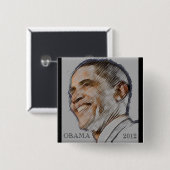 Obamawahl-Knopf 2012 Button (Vorne & Hinten)