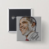 Obamawahl-Knopf 2012 Button (Vorne & Hinten)