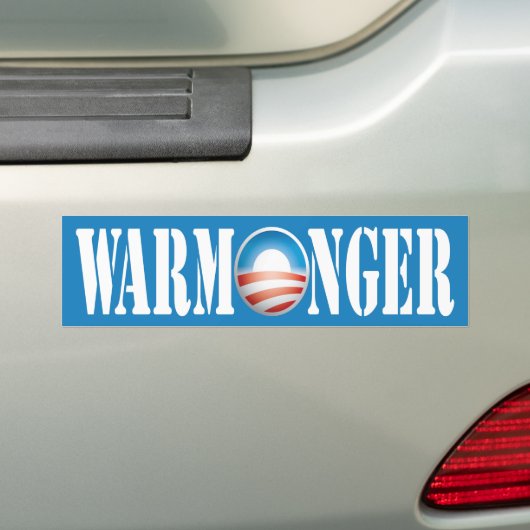 ObamaWarmonger Autoaufkleber (Auf Auto)