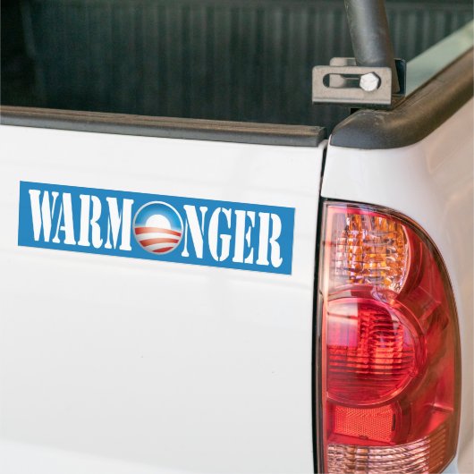 ObamaWarmonger Autoaufkleber (Auf Lkw)