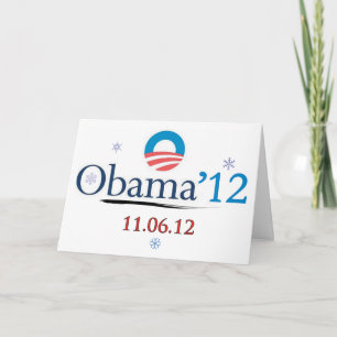 Obamaweihnachtskarte 2012 feiertagskarte