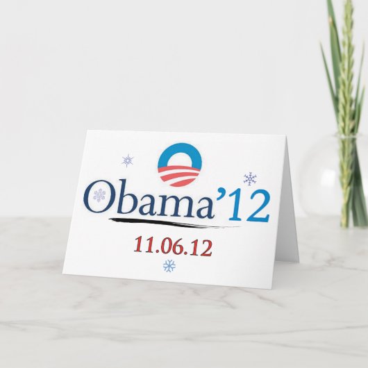 Obamaweihnachtskarte 2012 feiertagskarte (Vorderseite)
