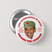 OBAMIE DER COMMIE BUTTON (Vorne & Hinten)
