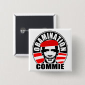 Obamination Commie Button (Vorne & Hinten)