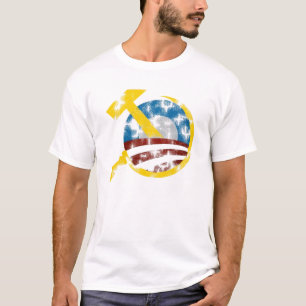 Obammer u. Sichel verblaßten T - Shirt
