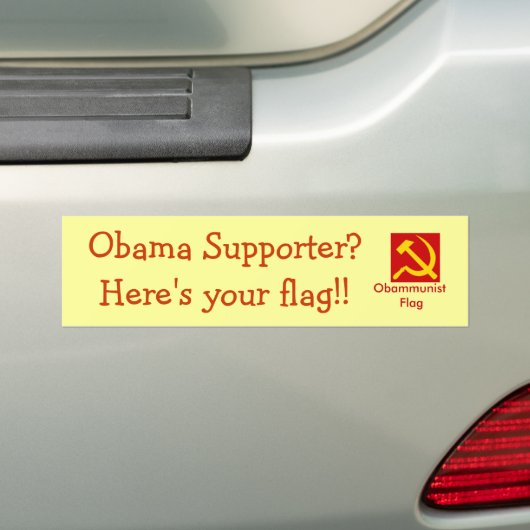 Obammunist Flagge Autoaufkleber (Auf Auto)