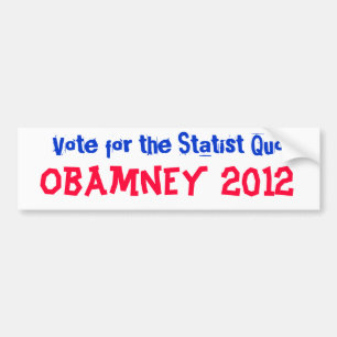 Obamney 2012 autoaufkleber