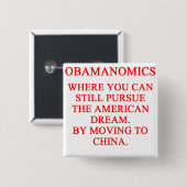 OBAMUNISM Antiobama Shirt Button (Vorne & Hinten)