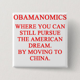 OBAMUNISM Antiobama Shirt Button