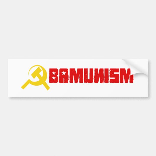 Obamunism Autoaufkleber (Vorne)