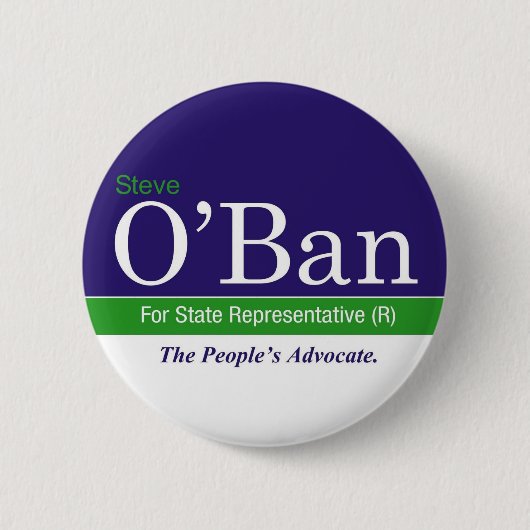 O'Ban für Staats-Repräsentanten. Knopf Button (Vorderseite)