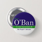 O'Ban für Staats-Repräsentanten. Knopf Button (Vorne & Hinten)