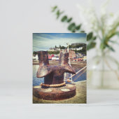 Oban Harbor Postkarte (Stehend Vorderseite)