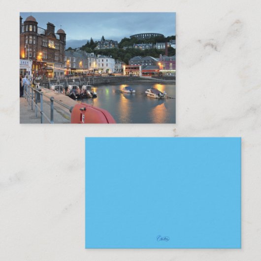 Oban Harbour Mitteilungskarte (Vorne/Hinten)