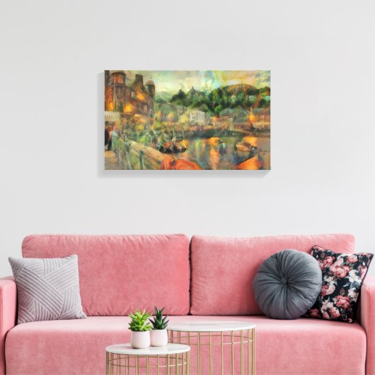 Oban impressionistic leinwanddruck (Insitu (Wohnzimmer))