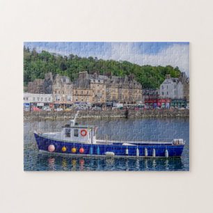 Oban Port Scotland Fishing Boat Sea Travel Puzzle