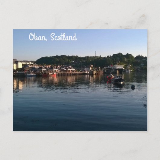 Oban, Schottland Postkarte (Vorderseite)