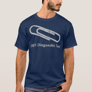 OBD1 Paperclip Diagnostics Tool T-Shirt Karo Motor