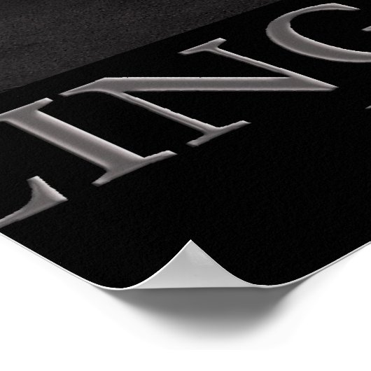 Obdachlos sein poster (Ecke)