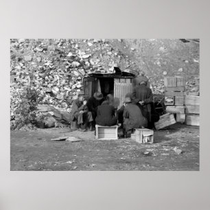 Obdachlos und Arbeitslose 1938 Poster