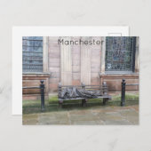 Obdachlose Jesus Statue Postkarte (Vorne/Hinten)