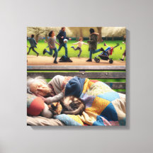 Obdachlose Lady Napping auf einer Parkbank