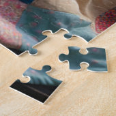 Obdachlose Lady Napping auf einer Parkbank Puzzle (Seite)