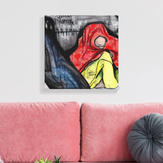 Obdachlose Leinwanddruck (Insitu (Wohnzimmer))