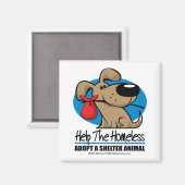 Obdachlose Magnet (Vorderseite/Rückseite)