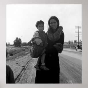Obdachlose Mutter und Kind - 1939 Poster
