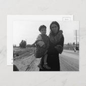 Obdachlose Mutter und Kind - 1939 Postkarte (Vorne/Hinten)