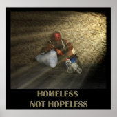 Obdachlose, nicht hoffnungslose Plakate (Vorne)