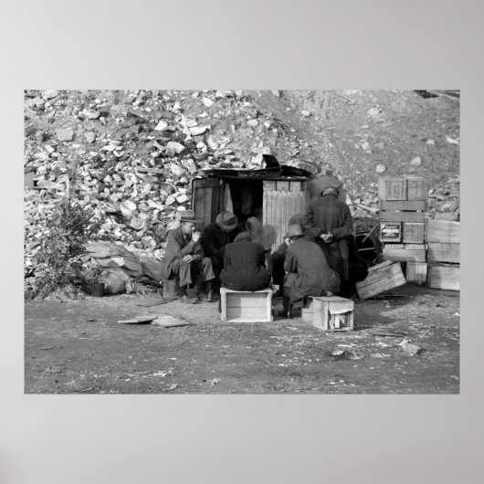 Obdachlose und Arbeitslose 1938 Poster (Vorne)