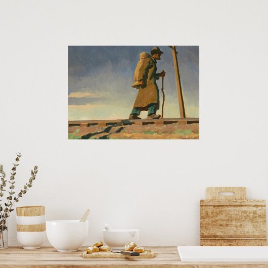 Obdachloser Mann, 1938 von Maynard Dixon Poster (Küche)