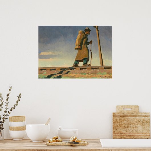 Obdachloser Mann von Maynard Dixon Poster (Küche)