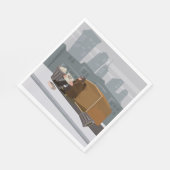 Obdachloser Serviette (Ecke)