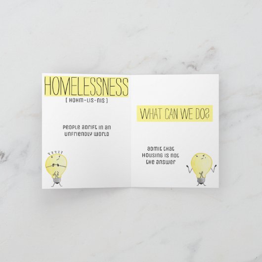 Obdachlosigkeit Karte (Innenseite)