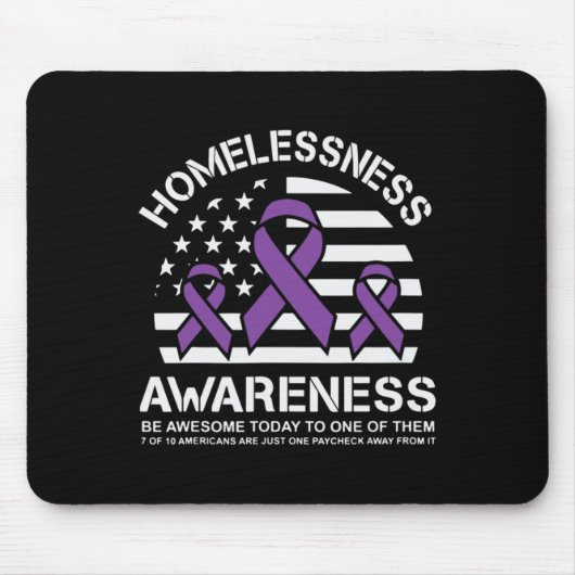 Obdachlosigkeit Monat Flagge der USA Mousepad (Vorne)