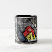 Obdachlosigkeit Zweifarbige Tasse (Mittel)