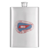 Obed Climbing Carabiner Flachmann (Vorderseite)