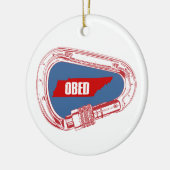 Obed Climbing Carabiner Keramik Ornament (Links)