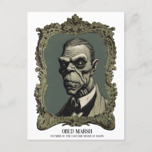 Obed Marsh Founder of the Esoteric Order of Dagon Postkarte