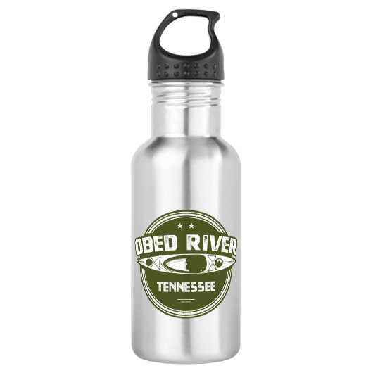 Obed River Tennessee Kayaking Edelstahlflasche (Vorderseite)