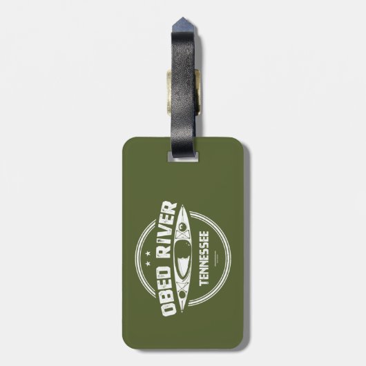 Obed River Tennessee Kayaking Gepäckanhänger (Rückseite vertikal)